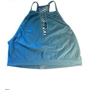 Womens Free Press Sports Bra Blue Size Large